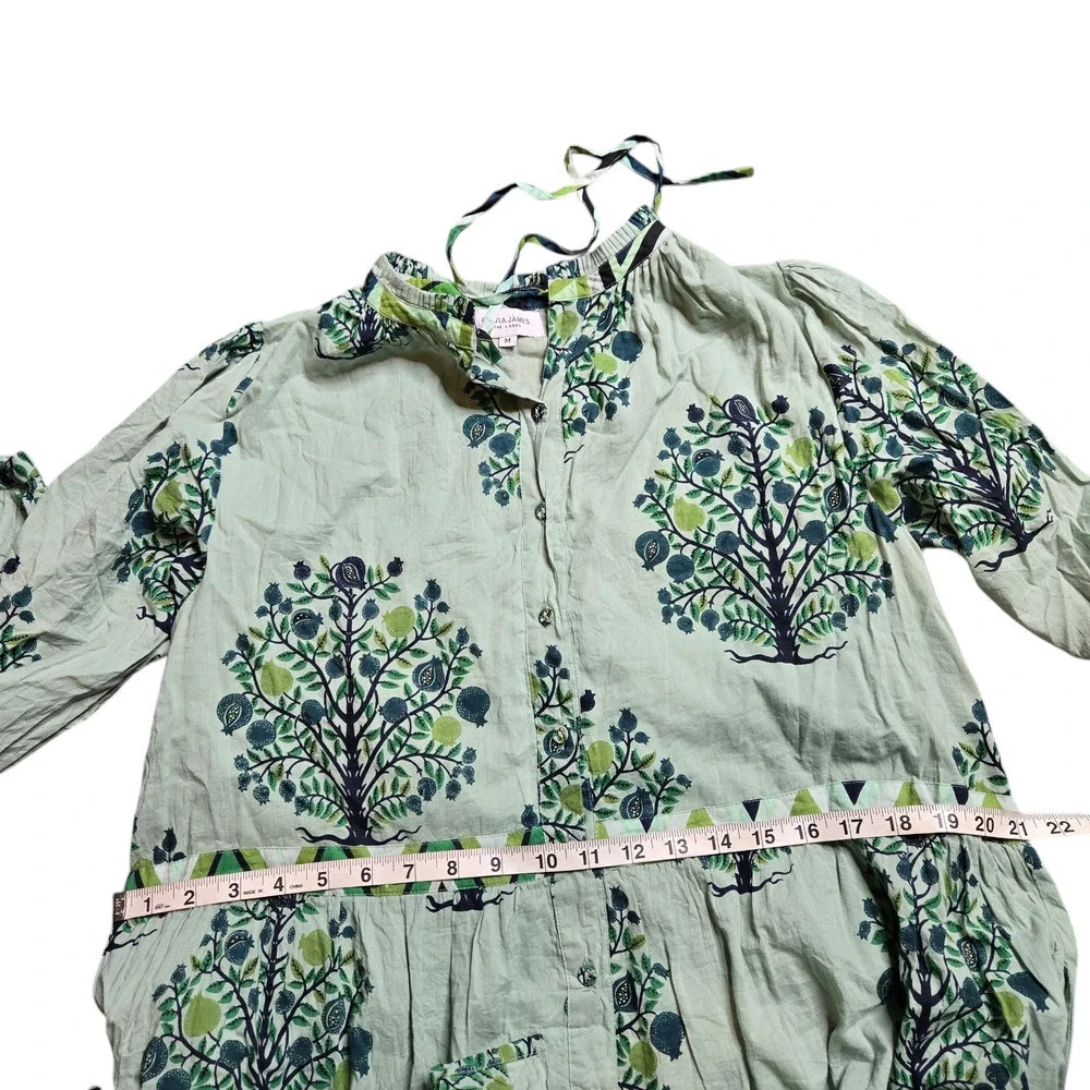 Olivia James The Label‎ Green Floral Rosie Orchard Maxi Dress Size: M
